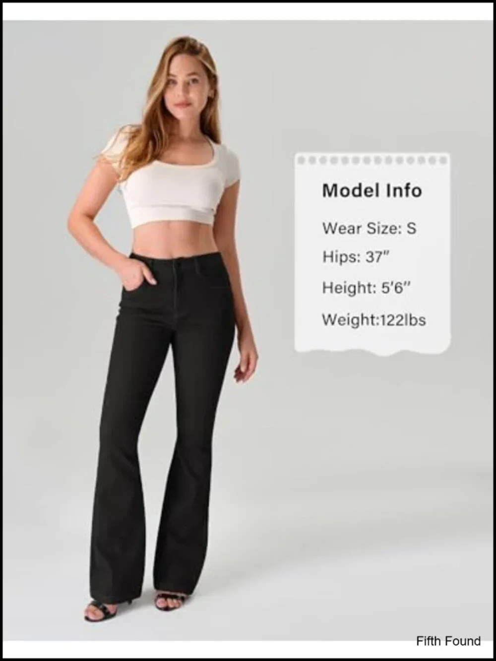 Stretchy Flare Jeans Mid Rise Bootcut Curvy Denim Pants